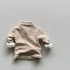 Children's Velvet Backing Shirt Half High Neck Thickened Warm Joker Top